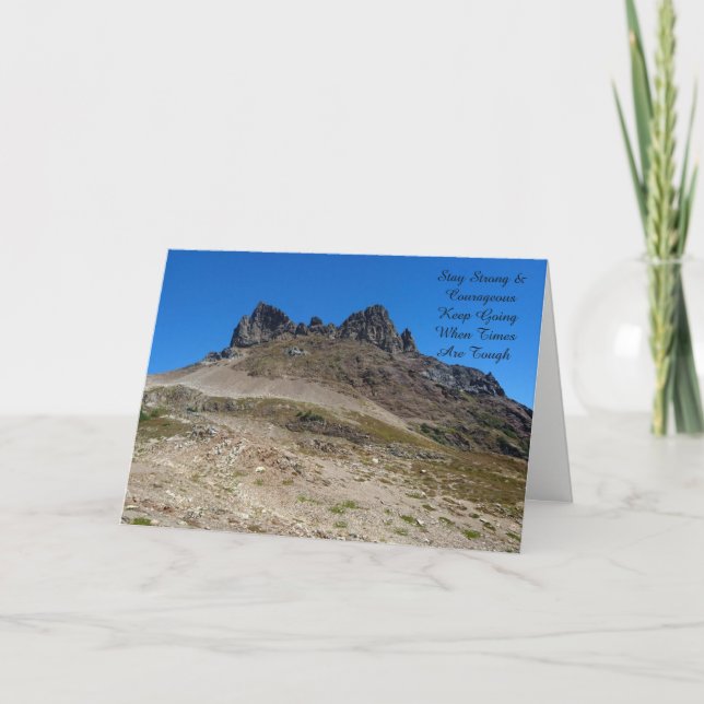 Encouragement For Tough Times Holiday Card (Front)