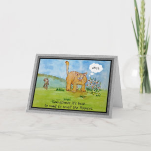 Encouragement Funny Humor Cat Dog You Can Do It Ca Card