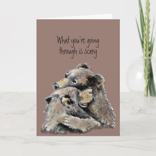 EncouragementGet Well Cancer Loss Bear Hugs Card