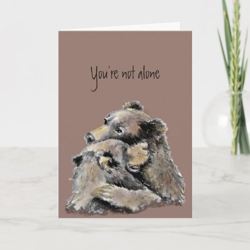 EncouragementGet Well Cancer Loss Bear Hugs Card