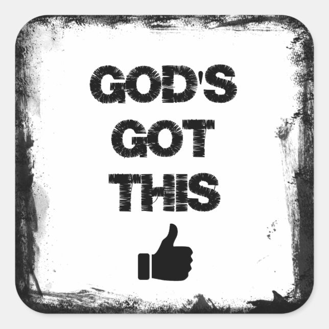 Encouragement: God's Got This Square Sticker (Front)