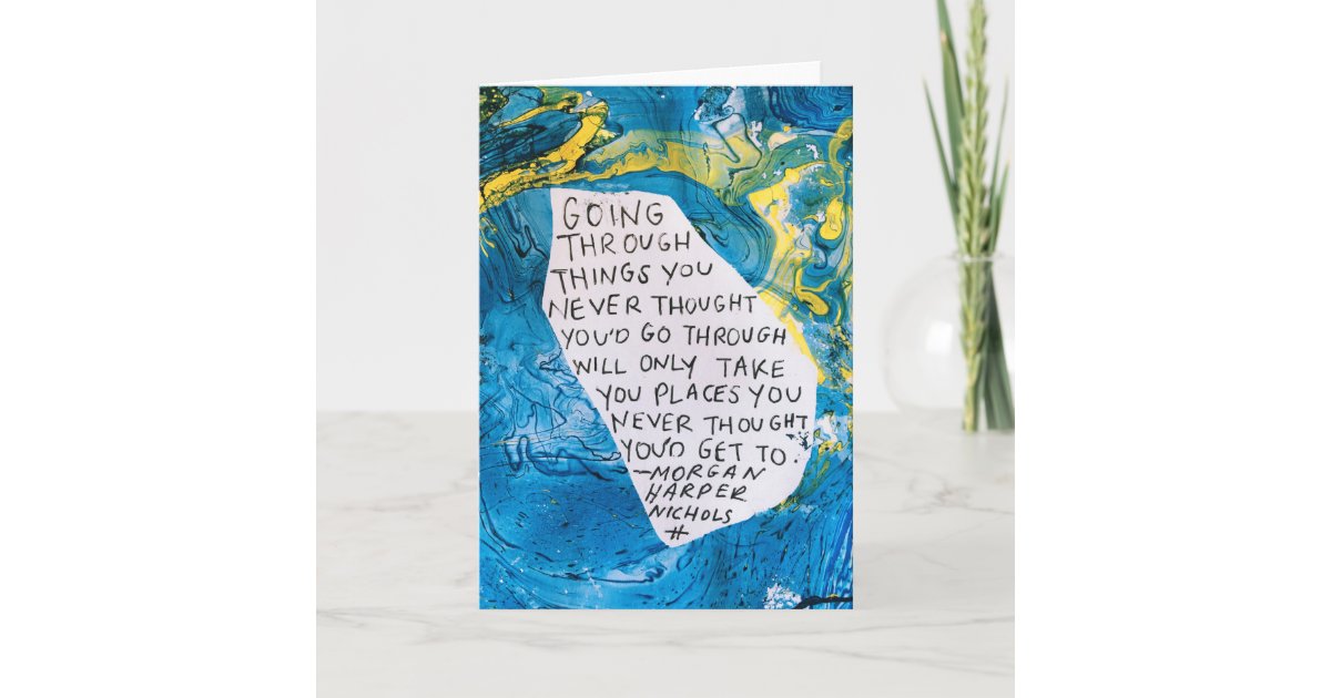 Encouragement greeting card quote