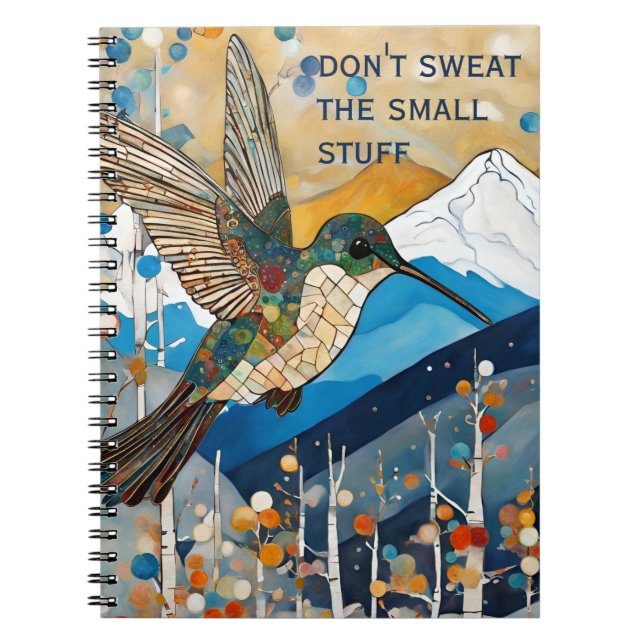 Encouragement Hummingbird  Notebook (Front)