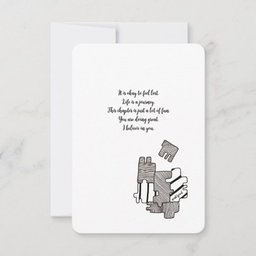 Encouragement I Believe in You _ Flat Card