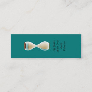 Encouragement in the waiting Christian bookmark Mini Business Card