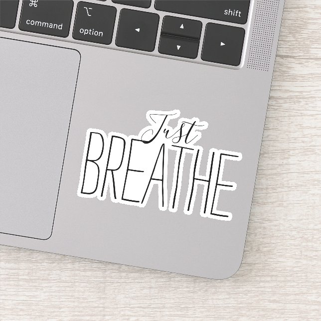 Encouragement Just Breathe Sticker (Detail)
