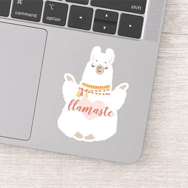 Encouragement Llamaste Yoga Position Sticker (Detail)