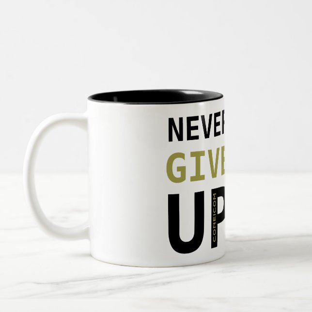 Encouragement Mug "Never give up" (Left)