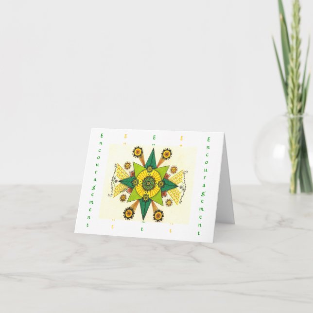 Encouragement - Note Card (Blank) (Front)