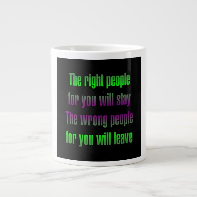 Encouragement Quote # 156 Giant Coffee Mug (Front)