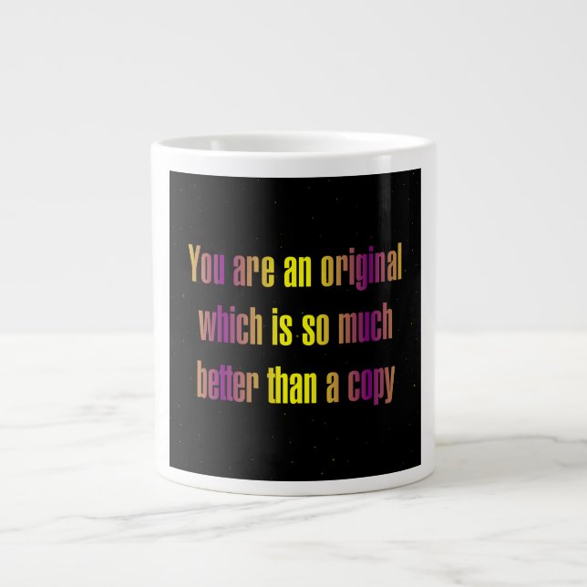 Encouragement Quote # 360 Giant Coffee Mug (Front)