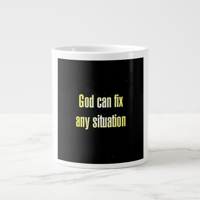 Encouragement Quote # 40 Giant Coffee Mug (Front)