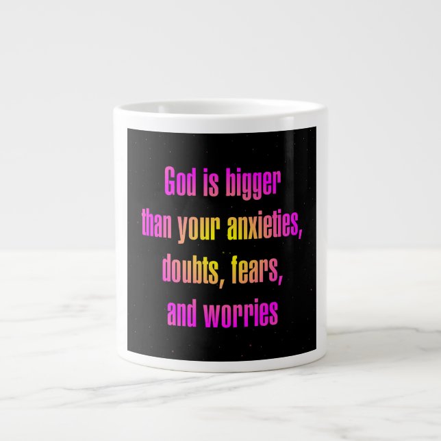 Encouragement Quote # 52 Giant Coffee Mug (Front)