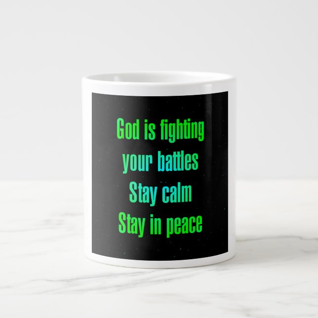 Encouragement Quote # 54 Giant Coffee Mug (Front)