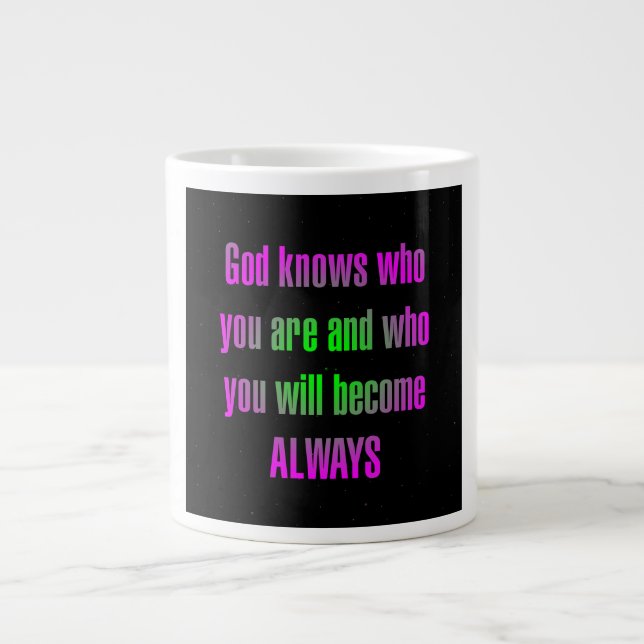 Encouragement Quote # 65 Giant Coffee Mug (Front)