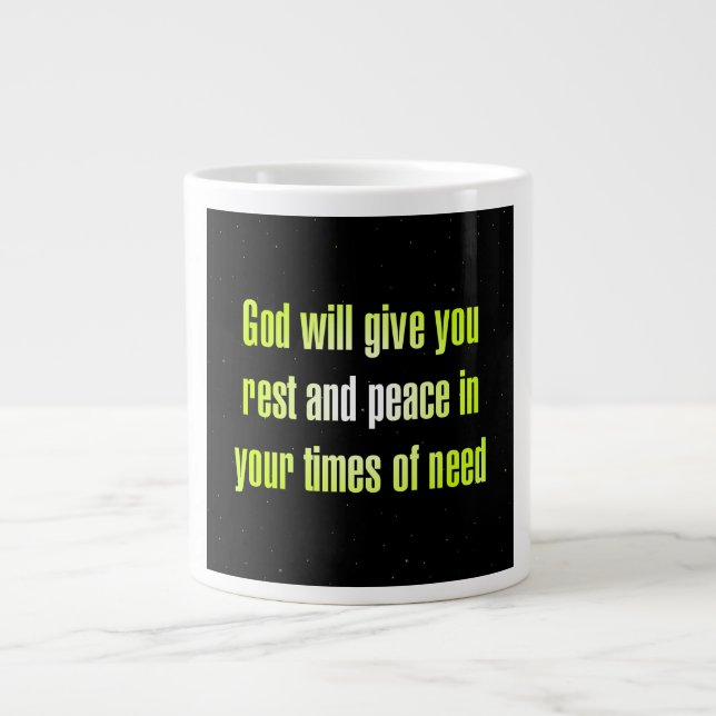 Encouragement Quote # 80 Giant Coffee Mug (Front)