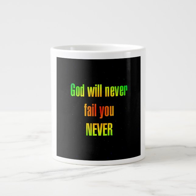 Encouragement Quote # 87 Giant Coffee Mug (Front)