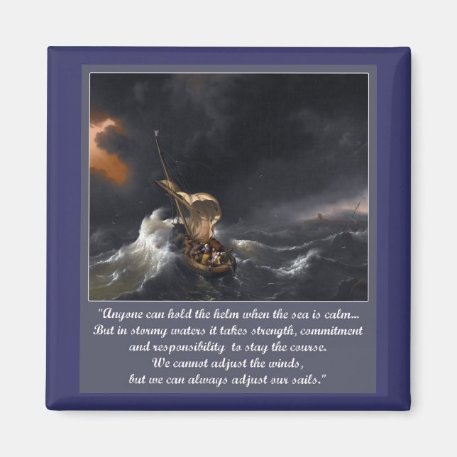 Encouragement Quote for Difficult Times Magnet (Front)