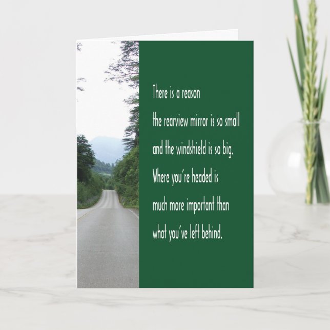 Encouragement Quote Rearview Mirror Card (Front)