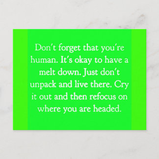 ENCOURAGEMENT QUOTES ADVICE MOTIVATIONAL CHOICES D POSTCARD