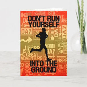 Encouragement Runner Sporting Event or Life Event Card