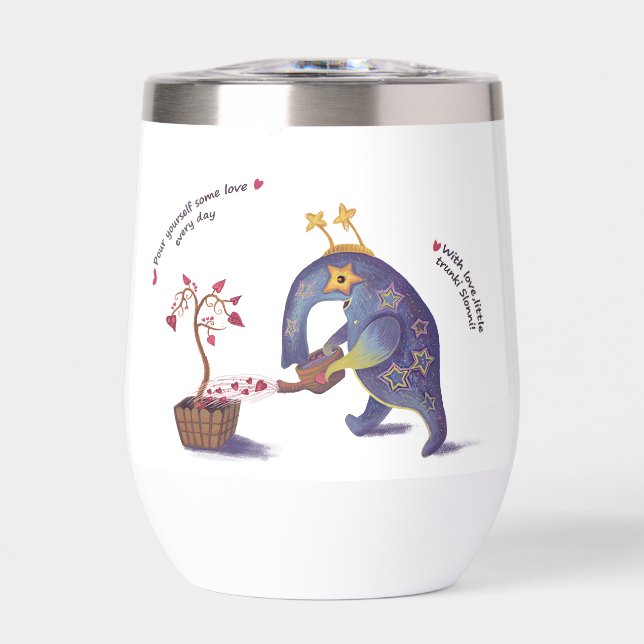 Encouragement space mugs thermal wine tumbler (Front)