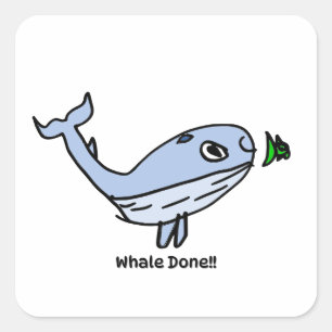 Encouragement Sticker for Kids - Whale