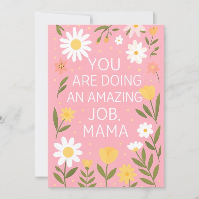  Encouragement Support Card - Postpartum New Mom (Front)