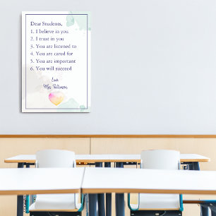 Encouragement Teachers Classroom Poster