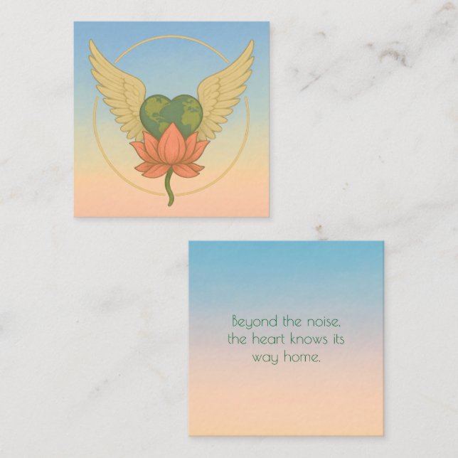 Encouragement: The Heart Knows Flat Note Card (Front/Back)