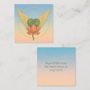 Encouragement: The Heart Knows Flat Note Card
