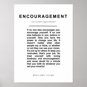 ENCOURAGEMENT Uplifting Encouraging Poster