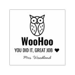 Encouragement WooHoo Owl Personalized Teachers Self-inking Stamp