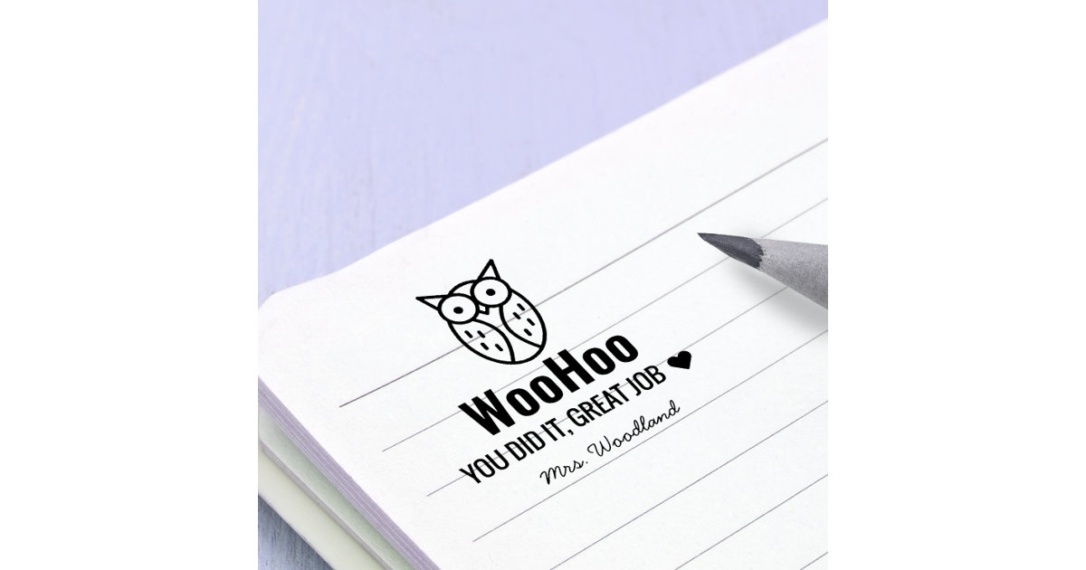 Whimsy Words Self-Inking Personalized Stamp
