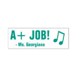 [ Thumbnail: Encouraging "A+ Job!" Educator Rubber Stamp ]