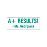 [ Thumbnail: Encouraging "A+ Results!" + Custom Educator Name Self-Inking Stamp ]
