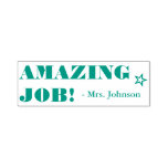 [ Thumbnail: Encouraging "Amazing Job!" Educator Rubber Stamp ]