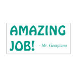 [ Thumbnail: Encouraging "Amazing Job!" Teacher Rubber Stamp ]
