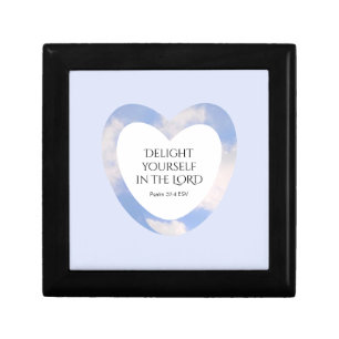 Encouraging and Uplifting Light Blue Bible Verse Gift Box