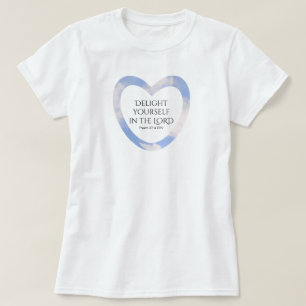 Encouraging and Uplifting Light Blue Bible Verse T-Shirt