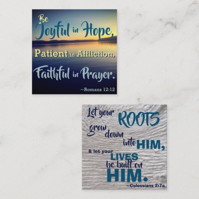 Encouraging Bible Verse Memorization Cards (Front/Back)
