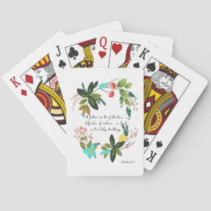 Encouraging Bible Verses Art - Psalm 68:5 Poker Cards