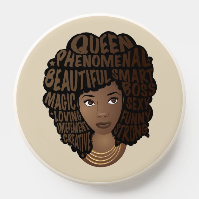 Encouraging Black Women, Beige PopSocket (Popsocket)