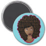 Encouraging Black Women, Natural Hair, Blue Magnet