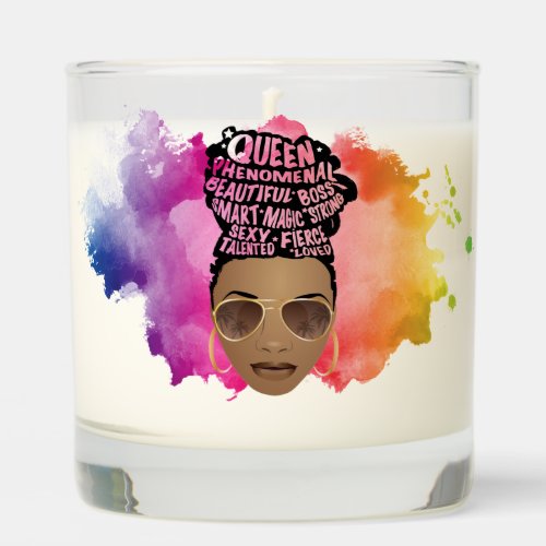 Encouraging Black Women Watercolor Scented Candle