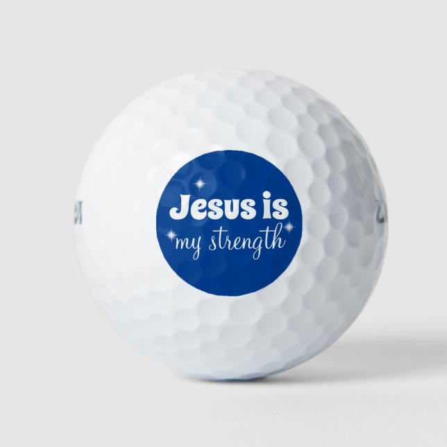 Encouraging Christian Saying Golf Balls (Front)