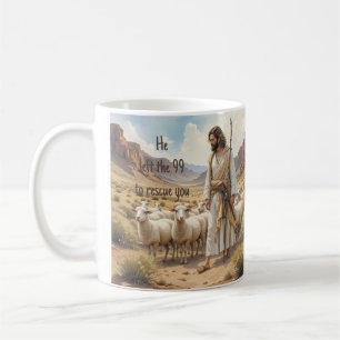 Encouraging Christian Verse Shepherd & Sheep Coffee Mug