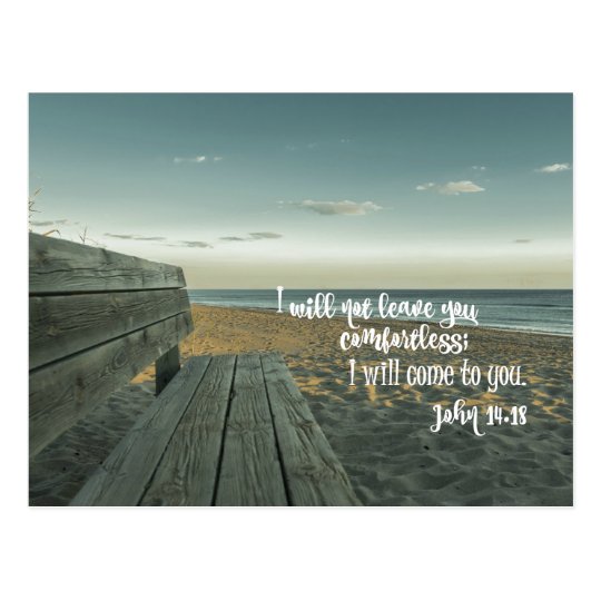 Encouraging Comforting Bible Verse John Postcard Zazzle Com