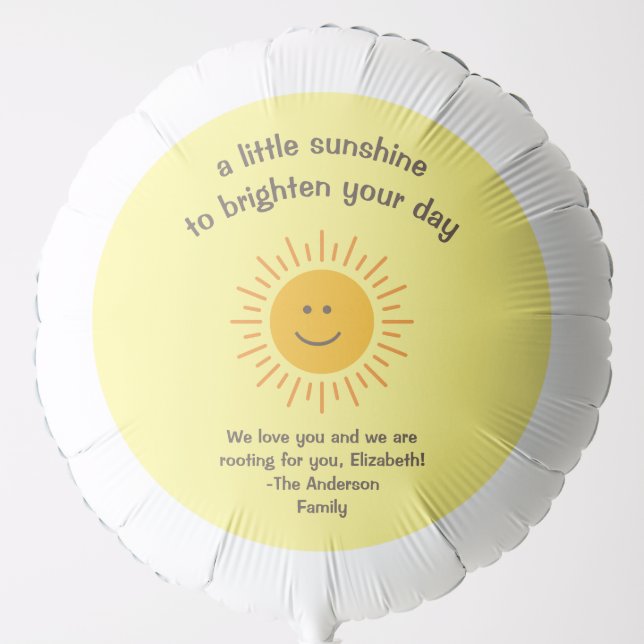 Encouraging Get Well Soon Helium Balloon (Front)