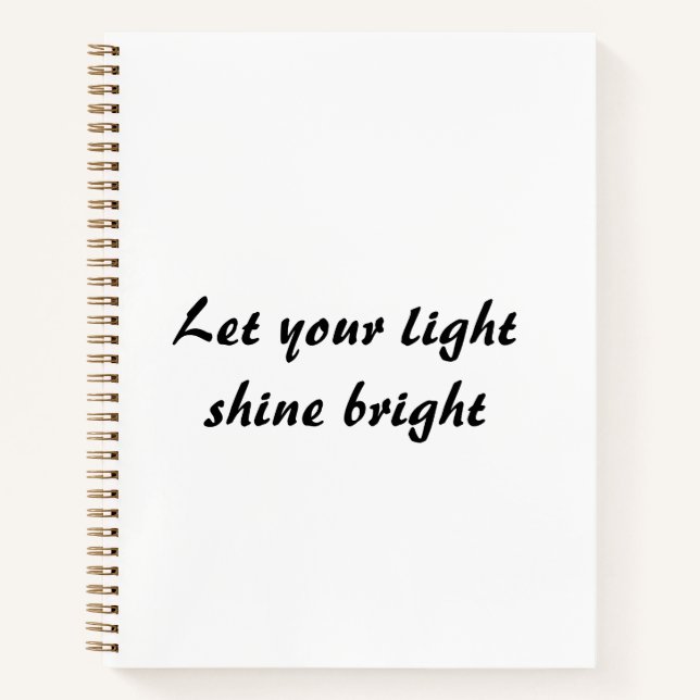 Encouraging inspirational quotes notebook (Front)